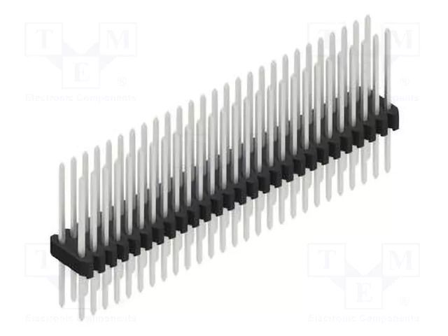 Connector: pin strips; pin header; male; PIN: 54; 1.5A; 125V; THT FISCHER ELEKTRONIK SLVW22.080.54.Z