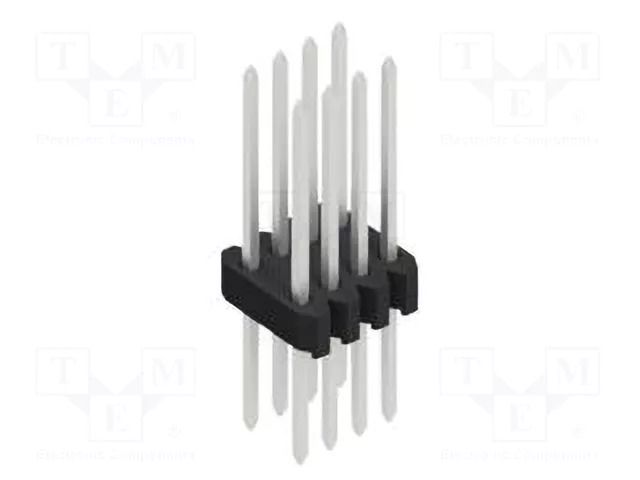 Connector: pin strips; pin header; male; PIN: 8; 1.5A; 125V; THT FISCHER ELEKTRONIK SLVW22.080.8.Z