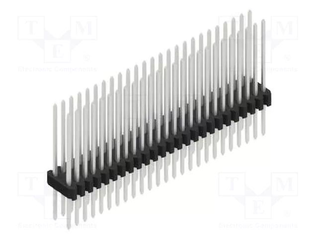 Connector: pin strips; pin header; male; PIN: 50; 1.5A; 125V; THT FISCHER ELEKTRONIK SLVW22.105.50.Z