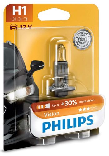 Headlamp 12V 55W H1 P14.5s +30% PHILIPS 12258PRB1 8711500475169; 8711500475176