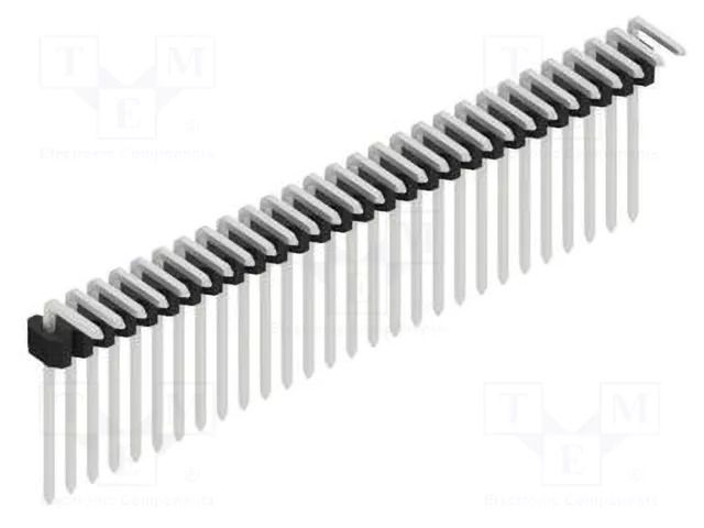 Connector: pin strips; pin header; male; PIN: 28; 1.5A; 125V; THT FISCHER ELEKTRONIK SLVW1.KA.080.28.Z