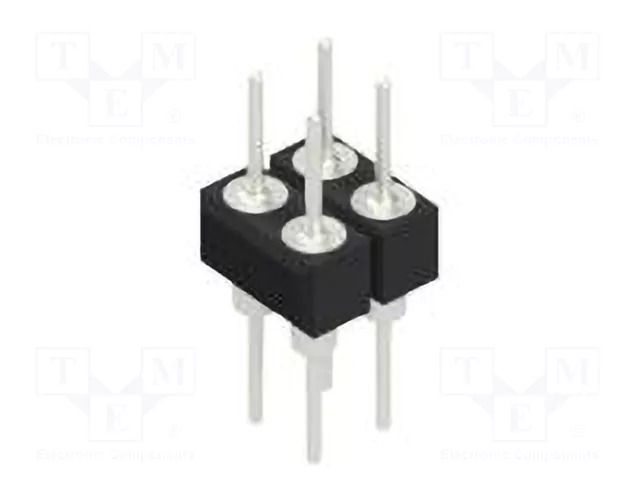 Connector: pin strips; pin header; male; PIN: 4; THT; 1.5A; 60V; 2x2 FISCHER ELEKTRONIK MK205.4.Z