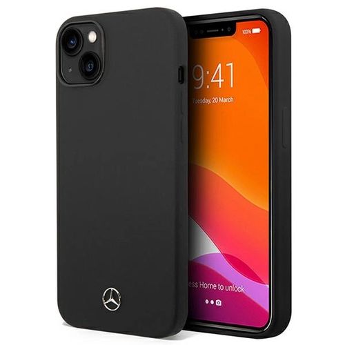 Mercedes Silicone Line case for iPhone 14 Plus - black, Mercedes 3666339082550 3666339082550