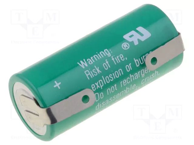 Battery: lithium; 2/3AA,2/3R6; 3V; 1350mAh; non-rechargeable VARTA MICROBATTERY BAT-CR2/3AA-ST