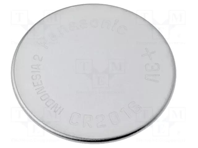 Battery: lithium; CR2016,coin; 3V; 90mAh; non-rechargeable PANASONIC BAT-CR2016/P