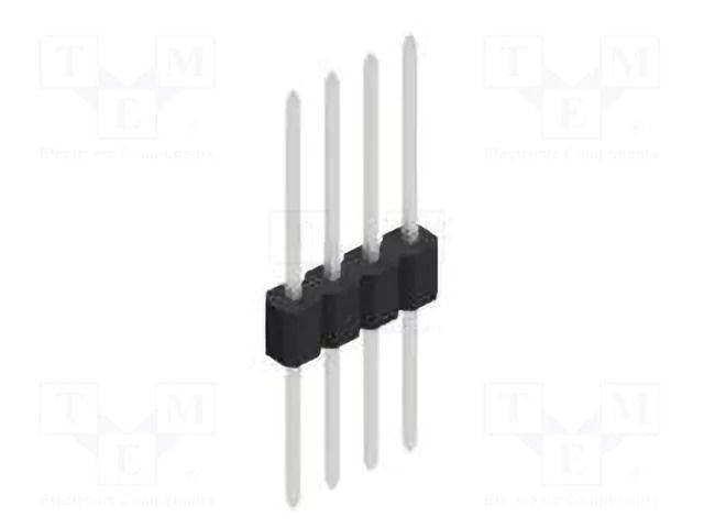 Connector: pin strips; pin header; male; PIN: 4; 1.5A; 125V; THT FISCHER ELEKTRONIK SLMN11.063.4.Z