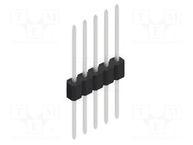 Connector: pin strips; pin header; male; PIN: 5; 1.5A; 125V; THT FISCHER ELEKTRONIK SLMN11.063.5.Z