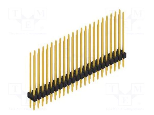 Connector: pin strips; pin header; male; PIN: 44; SL 2; 3A; 250V; THT FISCHER ELEKTRONIK SL2.230.44.G