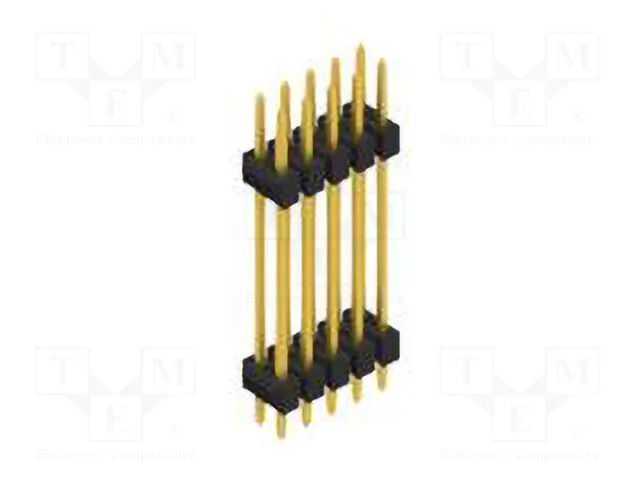 Connector: pin strips; pin header; male; PIN: 10; 3A; 250V; THT; 2x5 FISCHER ELEKTRONIK SL6.223.10.G