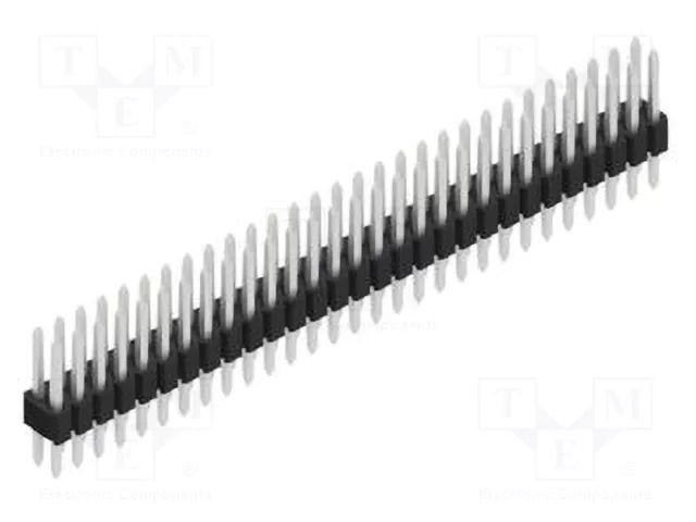 Connector: pin strips; pin header; male; PIN: 58; 1.5A; 125V; THT FISCHER ELEKTRONIK SLVW4.036.58.Z