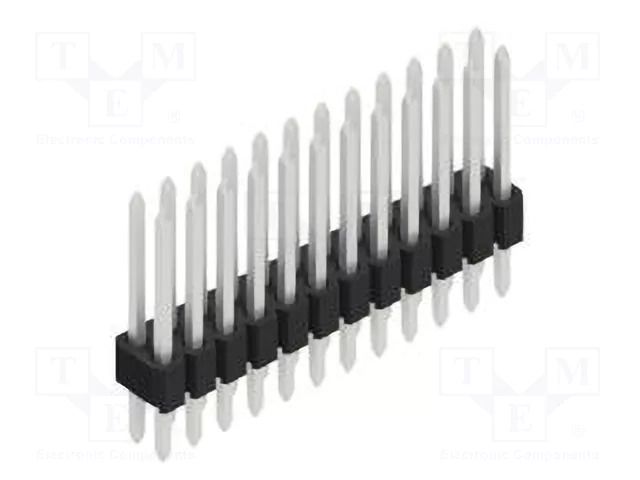 Connector: pin strips; pin header; male; PIN: 24; 1.5A; 125V; THT FISCHER ELEKTRONIK SLVW4.055.24.Z