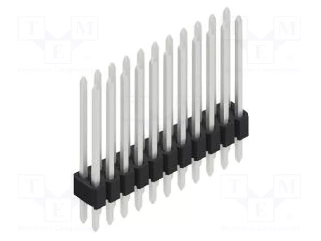 Connector: pin strips; pin header; male; PIN: 22; 1.5A; 125V; THT FISCHER ELEKTRONIK SLVW4.080.22.Z