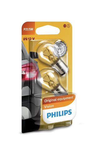 Bulb 12V P21/5W Philips 2 pcs. 12499B2 8711500055453