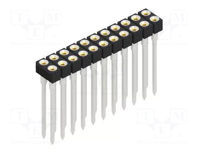 Connector: pin strips; socket; female; PIN: 22; MK 207; 1.5A; 60V FISCHER ELEKTRONIK MK.207.22.Z