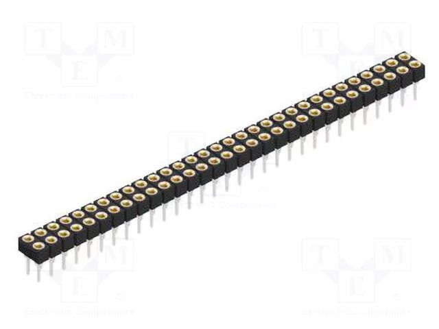 Connector: pin strips; socket; female; PIN: 62; MK 221; 3A; 150V FISCHER ELEKTRONIK MK.221.62