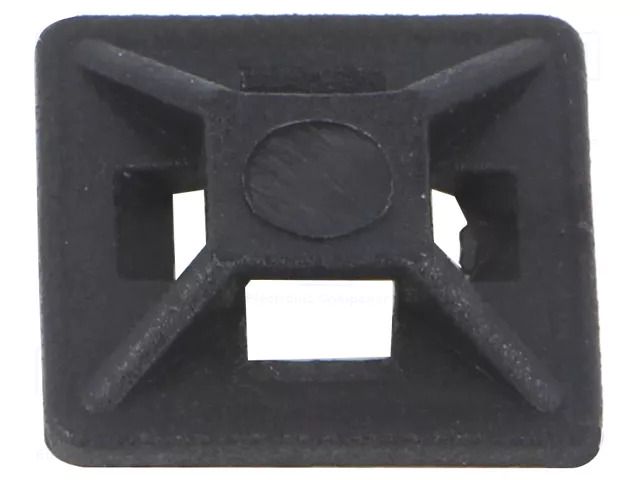 Holder; self-adhesive; polyamide; UL94V-2; black; L: 20mm; -20÷60°C PARTEX PKB-1/4-0