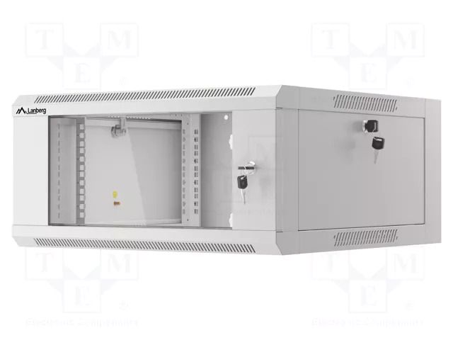 Enclosure: rack cabinet; Standard: 19"; 4U; grey; 600mm; hanging LANBERG WAFA-5604-10S