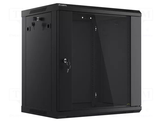Enclosure: rack cabinet; Standard: 19"; 12U; black; Z: 450mm LANBERG WF01-6412-10B