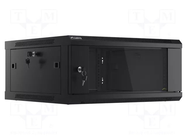 Enclosure: rack cabinet; Standard: 19"; 4U; black; Z: 600mm; X: 600mm LANBERG WF01-6604-10B
