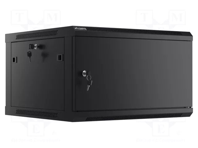 Enclosure: rack cabinet; Standard: 19"; 6U; black; Z: 600mm; X: 600mm LANBERG WF01-6606-00B