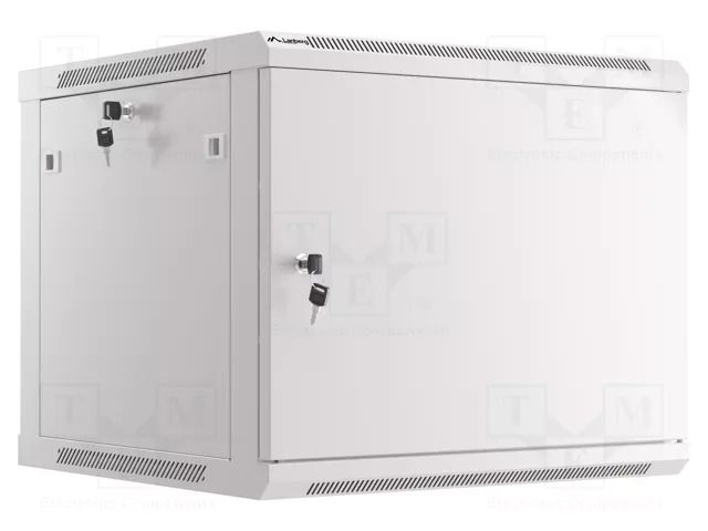 Enclosure: rack cabinet; Standard: 19"; 9U; grey; Z: 600mm; X: 600mm LANBERG WF01-6609-00S