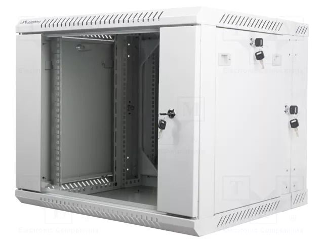 Enclosure: rack cabinet; Standard: 19"; 9U; grey; Z: 600mm; X: 600mm LANBERG WF02-6609-10S