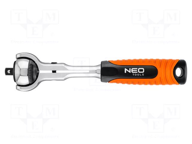 Rattle; 1/4"; pivoting; 360mm; Teeth: 72 NEO TOOLS NEO-08-540