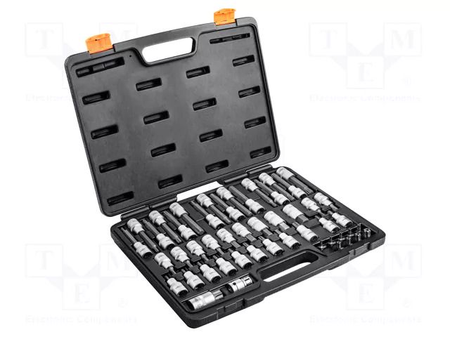 Wrench-set; Torx®; S2,Chrom-vanadium steel; 49pcs. NEO TOOLS NEO-08-713