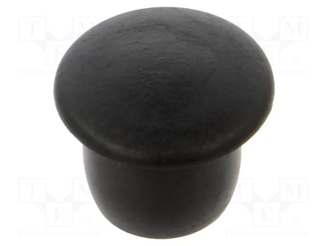 Stopper; H: 8mm; push-in; Flange dia: 12mm; black; 054085222003 ESSENTRA ESS-10060599