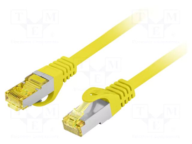 Patch cord; RJ45 plug,both sides; S/FTP; 6a; stranded; Cu; LSZH LANBERG PCF6A-10CU-1000-Y