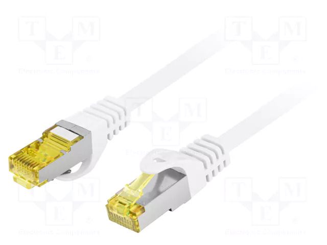Patch cord; RJ45 plug,both sides; S/FTP; 6a; stranded; Cu; LSZH LANBERG PCF6A-10CU-1500-W