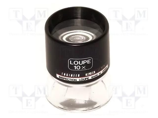 Desk magnifier; Mag: x10; Lens: Ø25mm ENGINEER FUT.SL-55