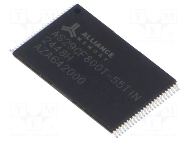 IC: FLASH memory; 8MbFLASH; 1Mx8bit; 55ns; TSOP48; parallel ALLIANCE MEMORY AS29CF800T-55TIN