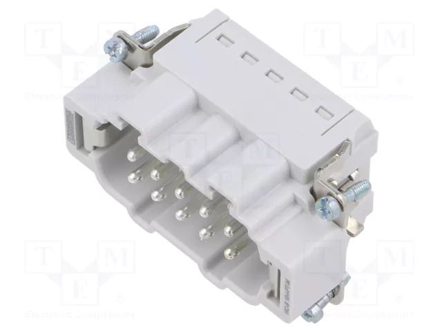 Connector: HDC; contact insert; male; PIN: 10; 16A; 500V; HEAVYCON PHOENIX CONTACT HC-B10-I-PT-M