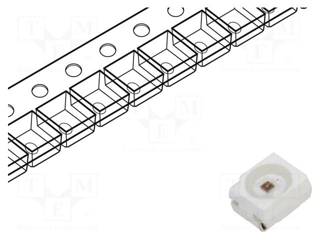 IR transmitter; 770÷790nm; transparent; P opt: 80÷90mW; 120°; SMD OPTOSUPPLY OSI2XAS1C1A