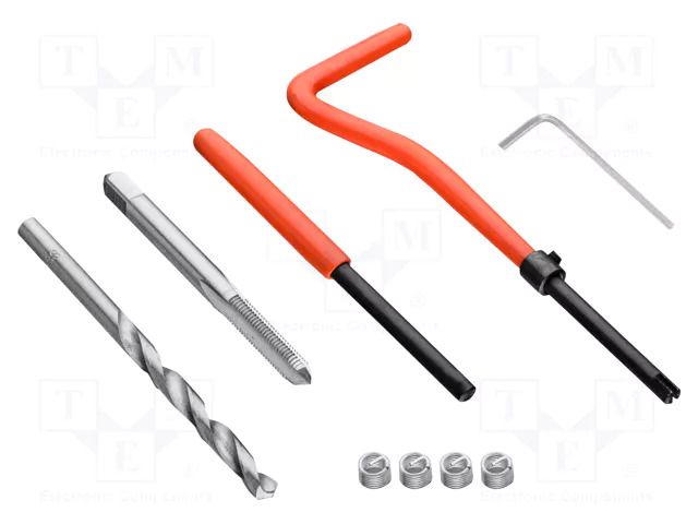 Kit: for thread repair; Kit: tap,drill,threaded insert NEO TOOLS NEO-11-901