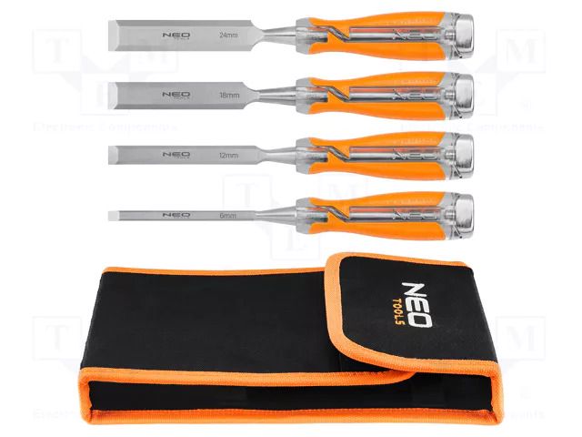 Kit: chisels; wood; 6mm,12mm,18mm,24mm; 4pcs. NEO TOOLS NEO-37-900