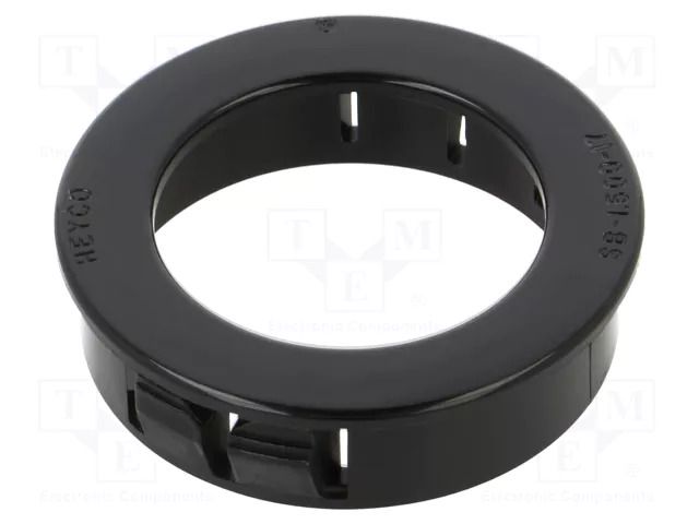 Grommet; Ømount.hole: 38.1mm; Øhole: 26.97mm; black; UL94V-2 KEYSTONE KEYS8483