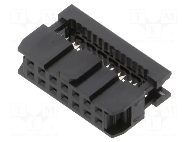Connector: IDC; plug; female; PIN: 14; IDC; for ribbon cable; 2.54mm AMPHENOL COMMUNICATIONS SOLUTIONS T812114A100CEU