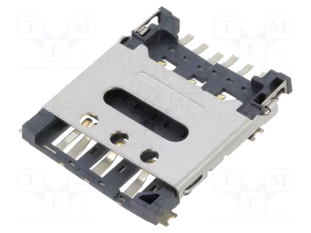Connector: for cards; Nano SIM; with hinged cover; SMT; PIN: 6 GCT SIM8061-6-1-14-00A