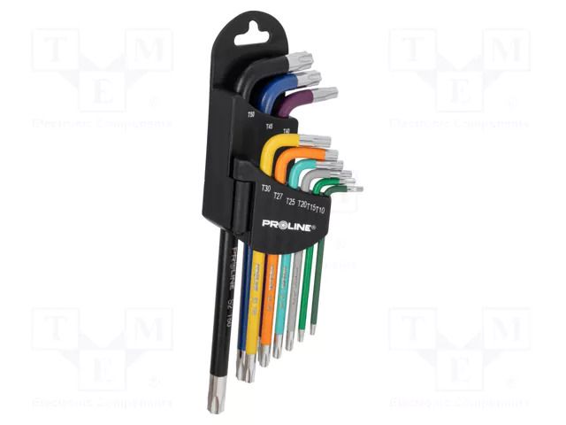Wrench-set; Torx®; S2 steel; long; 9pcs. PROLINE PRE-48315