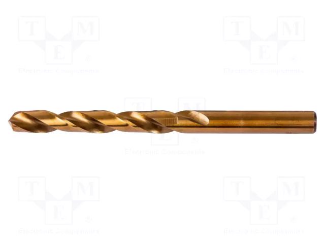 Drill bit; for metal; Ø: 5mm; L: 86mm; Working part len: 52mm; tube PROLINE PRE-78050