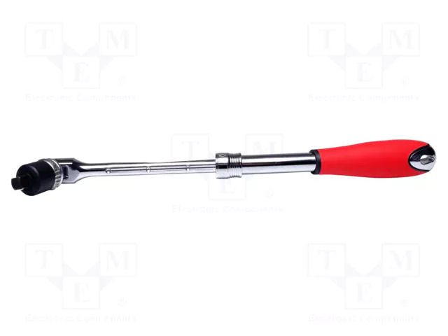 Rattle; 1/4"; telescopic,with joint; 197÷245mm; Teeth: 36 PROLINE PRE-18193