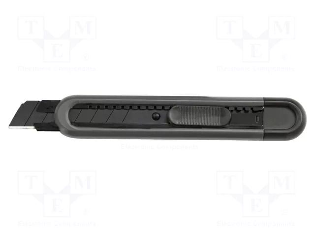 Knife; universal; 9mm; locked blade,pulled out, breakable blade PROLINE PRE-30006