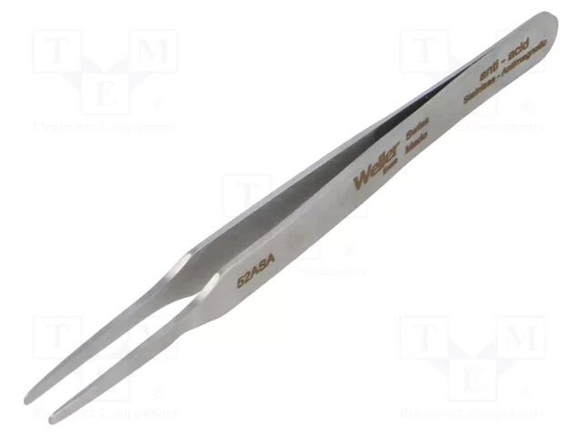 Tweezers; 120mm; for precision works; Blade tip shape: rounded WELLER WEL.52ASA