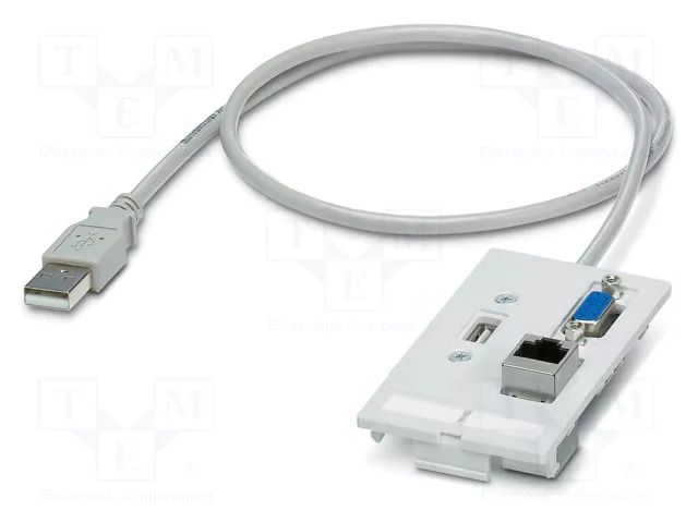 Front plate, 480 Mbps, CAT5e PHOENIX CONTACT SIFPR1AD1BU1A07