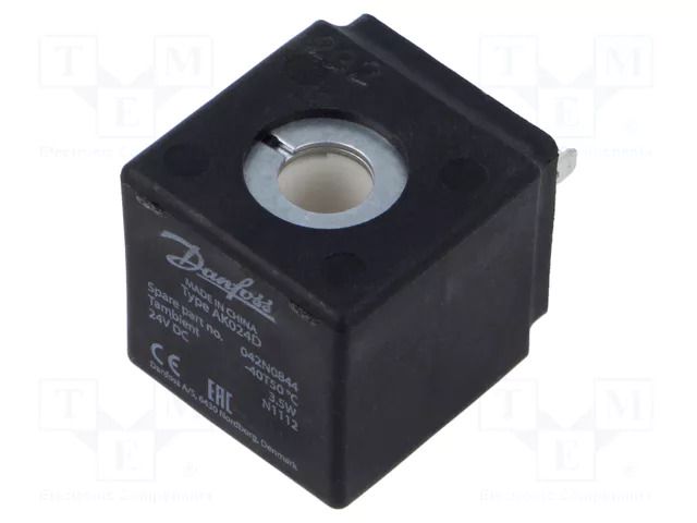 Accessories: coil for solenoid valve; 24VDC; IP00; -40÷50°C; 3.5W DANFOSS 042N0844