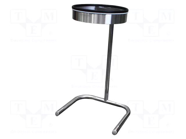 Cleanroom acces: waste bin; stainless steel; Dim: 490x400x800mm ANTISTAT ATS-612-0010