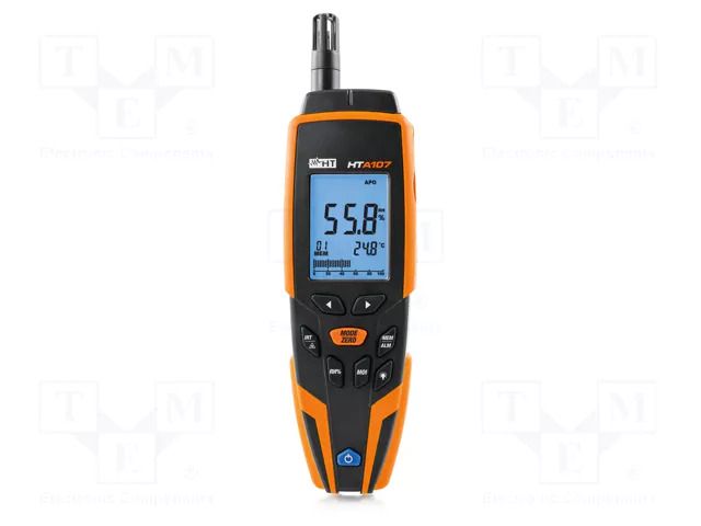 Thermo-hygrometer; LCD; Sampling: 3x/s; -28÷77°C; 0÷100%RH; 8: 1 HT INSTRUMENTS HTI-HN000107