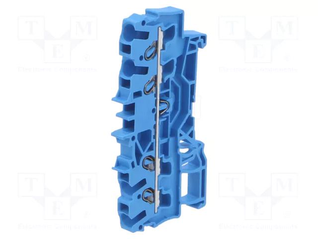 Splice terminal: rail; for DIN rail mounting; spring clamp; blue WAGO 2002-1404